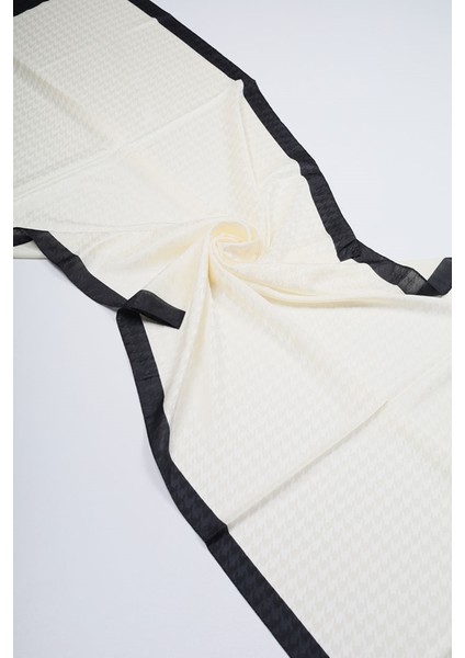 Hint Ipek Desenli Monogram Şal - Desen-07 - Renk-06