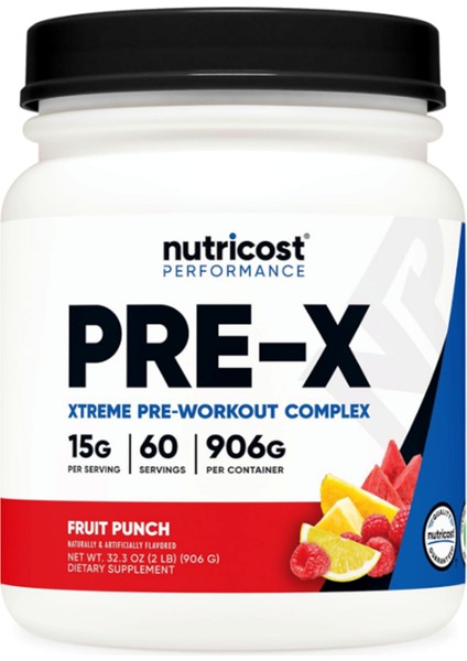 Pre-X Xtreme Pre-Workout Complex Powder, 60 Servings.abd Menşei