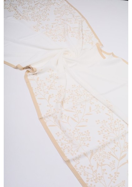 Moda Kaşmir Karamel Serisi Medine Ipeği Şal - Desen-01 - Renk-02