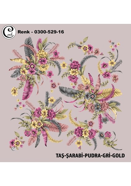 Desenli Oyalık Yazma - 0300-529 - Renk-16