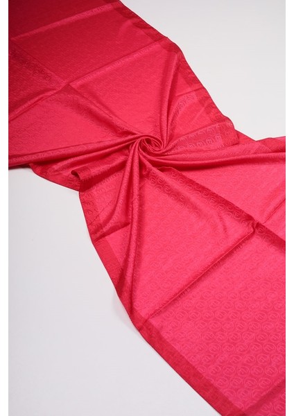 Hint Ipek Desenli Monogram Şal - Desen-08 - Renk-02