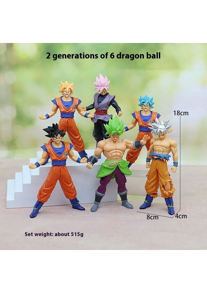Yedi Dragon Ball Goku El Modeli Süper Saiyan Gogeta Vegette Savaş Hasarı Çizgi Film Anime Bebek Çevre (Yurt Dışından)