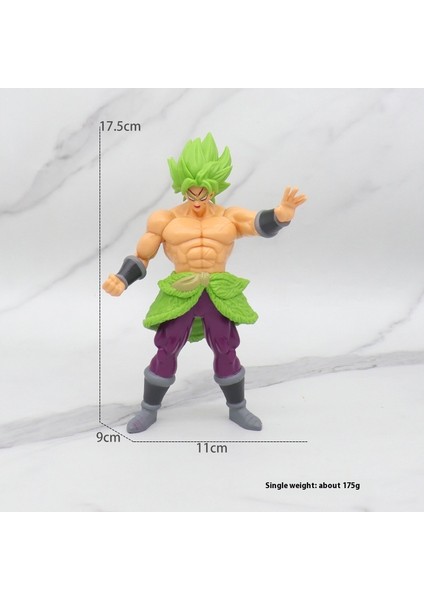Yedi Dragon Ball Goku El Modeli Süper Saiyan Gogeta Vegette Battle Damage Comic Anime Bebekleri Çevreleyen (Yurt Dışından)