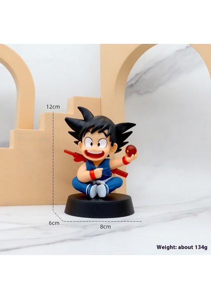 Yedi Dragon Ball Goku El Modeli Süper Saiyan Gogeta Vegette Battle Damage Comic Anime Bebekleri Çevreleyen (Yurt Dışından)