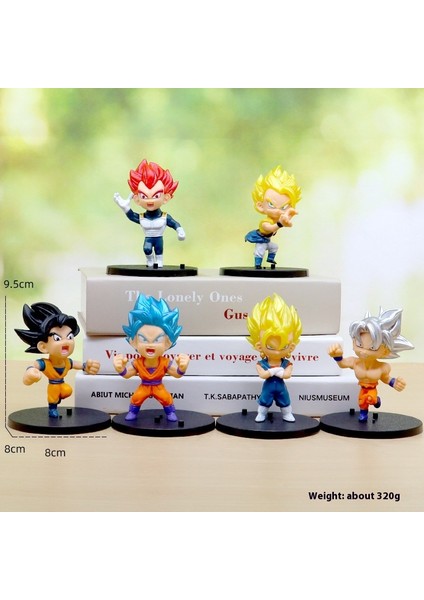Yedi Dragon Ball Goku El Modeli Süper Saiyan Gogeta Vegette Savaş Hasarı Çizgi Film Anime Bebek Çevre (Yurt Dışından)