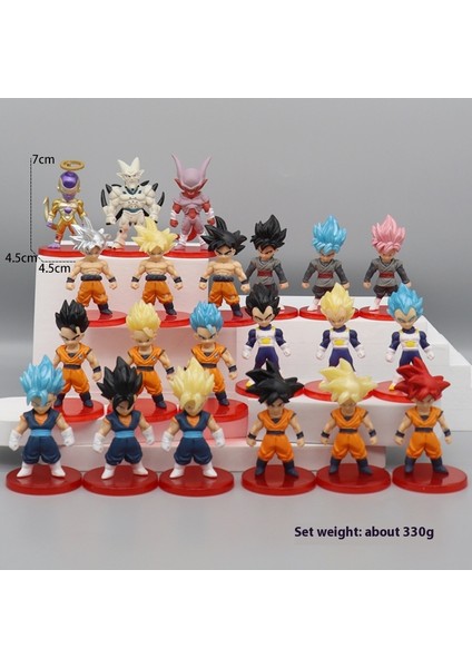 Yedi Dragon Ball Goku El Modeli Süper Saiyan Gogeta Vegette Savaş Hasarı Çizgi Film Anime Bebek Çevre (Yurt Dışından)