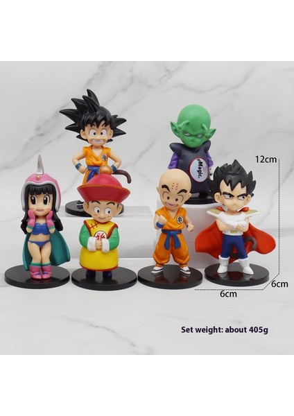 Yedi Dragon Ball Goku El Modeli Süper Saiyan Gogeta Vegette Battle Damage Comic Anime Bebekleri Çevreleyen (Yurt Dışından)