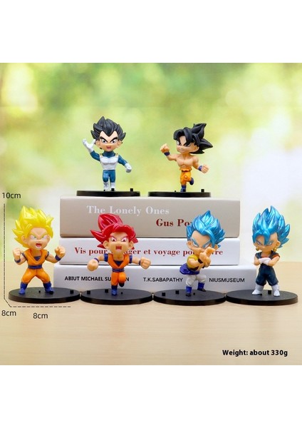 Yedi Dragon Ball Goku El Modeli Süper Saiyan Gogeta Vegette Battle Damage Comic Anime Bebekleri Çevreleyen (Yurt Dışından)