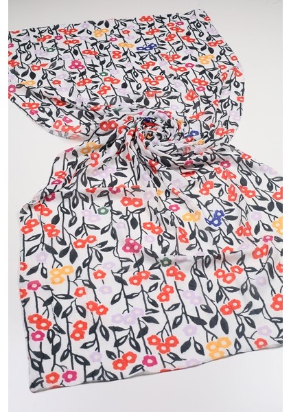 Moda Kaşmir Desenli Bambu Kraş Şal - Desen-02 - Renk-08
