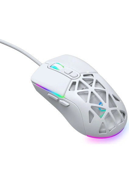 Rgb 7 Tuşlu 12.800DPI Makrolu Yazılım App Destekli Değiştirilebilir Başlıklı Gaming Oyuncu Mouse