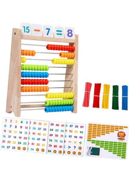 Klasik Ahşap Abacus Matematik Öğrenme Oyuncak 2 3 4 5 6 Yaş Ilköğretim (Yurt Dışından)