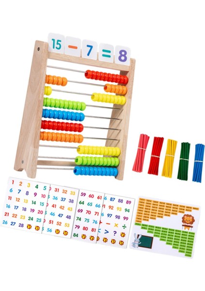 Klasik Ahşap Abacus Matematik Öğrenme Oyuncak 2 3 4 5 6 Yaş Ilköğretim (Yurt Dışından)