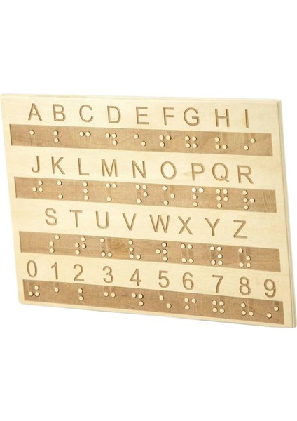 Braille Tahtası Ingilizce Harfler Klavye Öğrencileri Için Şkinler Ahşap (Yurt Dışından) fırsatları