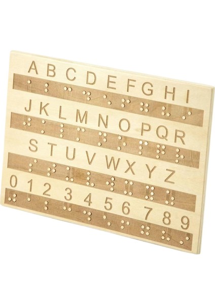 Braille Tahtası Ingilizce Harfler Klavye Öğrencileri Için Şkinler Ahşap (Yurt Dışından) indirimleri