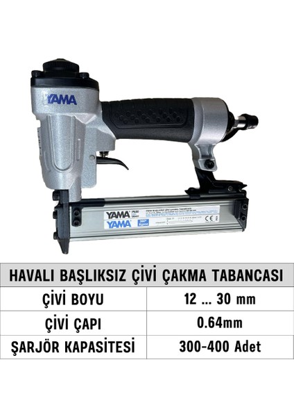 YAT-P630-DC403 Havalı Başlıksız Çivi Çakma Tabancası fiyatları