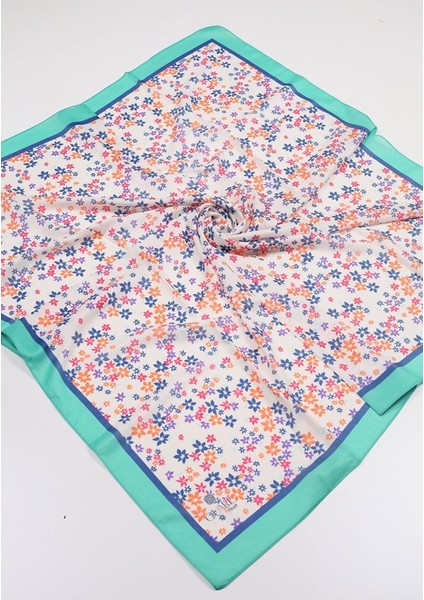 Desenli Fresh Krep Vual Eşarp - Desen-01 - Renk-05