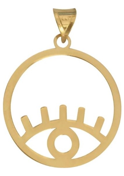 14 Ayar Altın Kolye Ucu Horus'un Gözü GM3648 1 gr
