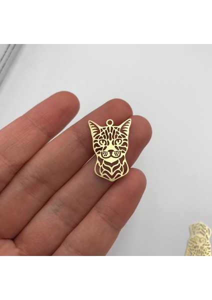 14 Ayar Altın Kolye Ucu Kedi GM2657 1 gr