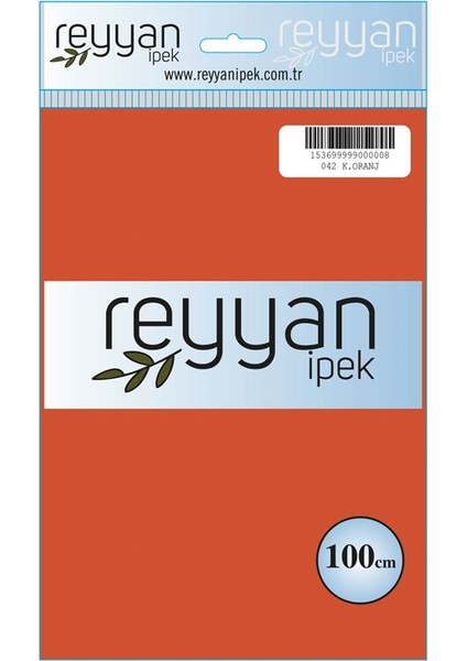 Düz Renk Poşetli Yazma - RENK-042 - K. Oranj