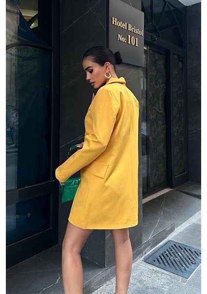 AYDOGANTICARET44 Georgina Blazer Elbise 2200-06 modelleri