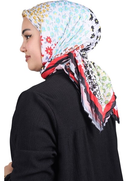 Desenli Pliseli Eşarp - Desen-02 - Renk-02