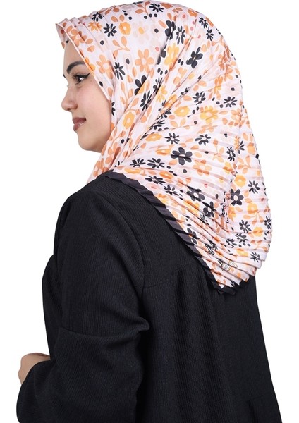 Desenli Pliseli Eşarp - Desen-01 - Renk-01