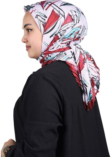 Desenli Pliseli Eşarp - Desen-03 - Renk-09