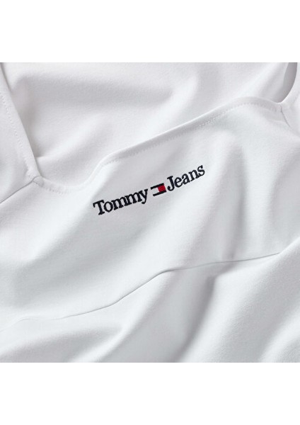 Tommy Jeans Kadın Serıf Lınear Ls Bodycon Elbise modelleri