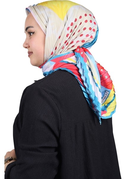 Desenli Pliseli Eşarp - Desen-06 - Renk-05