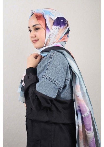 Desenli Geniş 80X185 Cm. Fresh Şal - Desen-04 - Renk-11