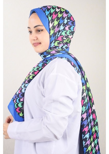 Desenli Naturel Ipek Şal - Desen-09 - Renk-04