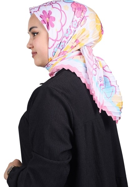 Desenli Pliseli Eşarp - Desen-05 - Renk-05