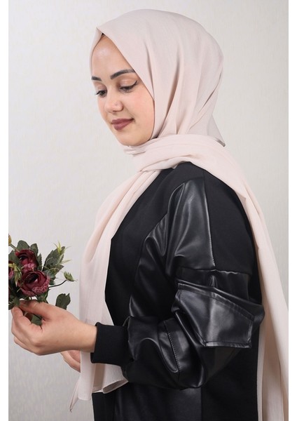 Ipekal Düz Renk Şifon Krinkıl Şal - Desen-01 - Renk-21