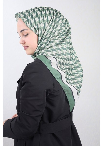 Desenli Naturel Pamuk Eşarp - Desen-06 - Renk-20