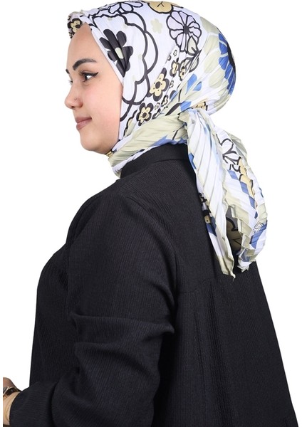 Desenli Pliseli Eşarp - Desen-05 - Renk-09