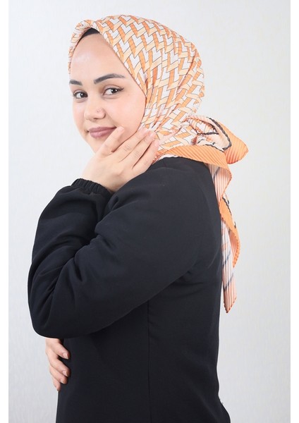 Desenli Pliseli Eşarp - Desen-04 - Renk-11