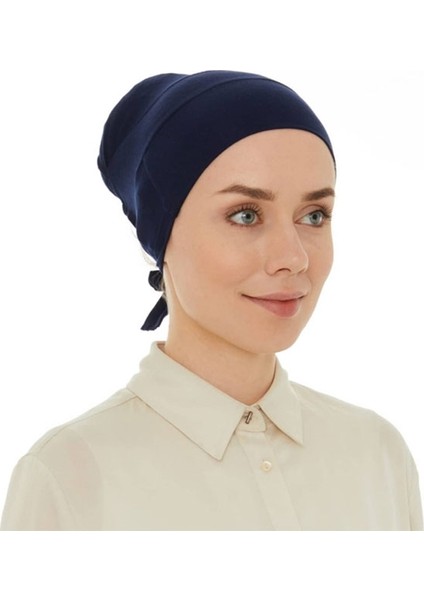 Dikişsiz Geçme Bone - Lacivert