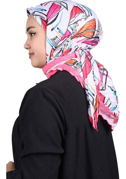 Desenli Pliseli Eşarp - Desen-03 - Renk-13
