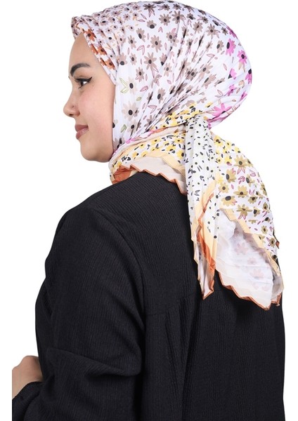 Desenli Pliseli Eşarp - Desen-02 - Renk-05