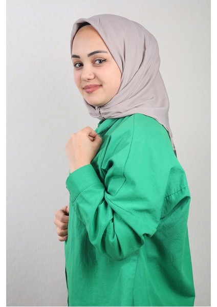 Düz Renk Pamuk Caz Eşarp - Desen-01 - Renk-09