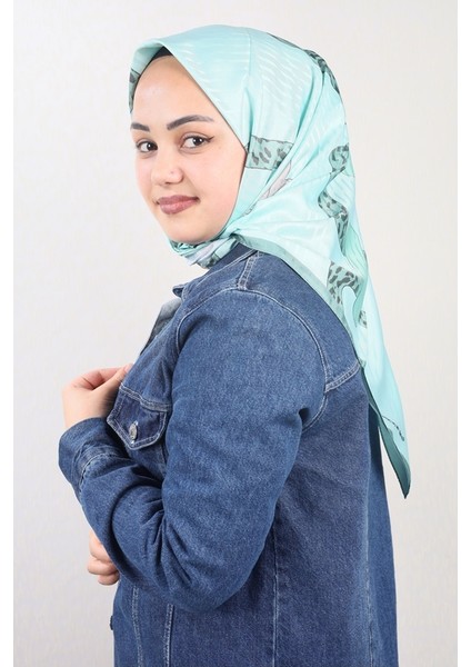 Desenli Tivil Eşarp - Desen-01 - Renk-09