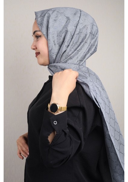 Monogram Floş Şal - Desen-02 - Renk-10