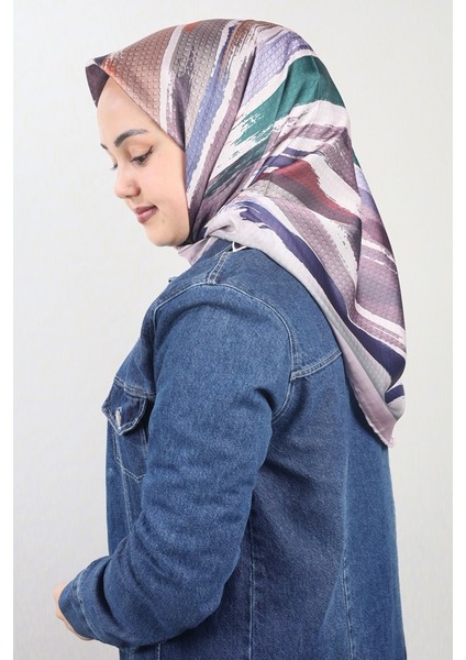 Desenli Tivil Eşarp - Desen-01 - Renk-02