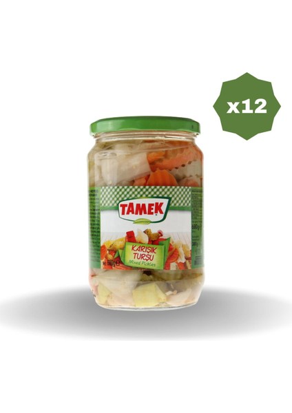 Karışık Turşu 720 cc - (12 Adet)