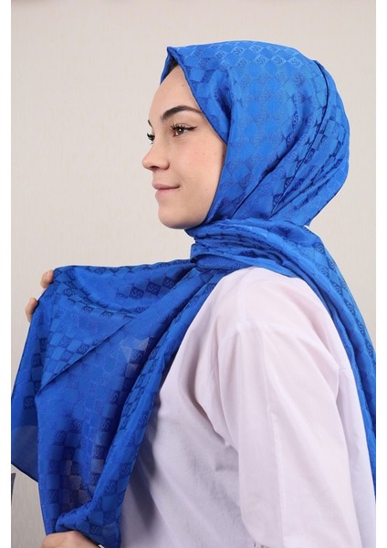 Kendinden Desenli Monogram Şal - Desen-01 - Renk-14
