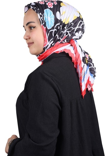 Desenli Pliseli Eşarp - Desen-05 - Renk-02