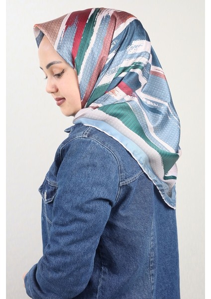 Desenli Tivil Eşarp - Desen-01 - Renk-01