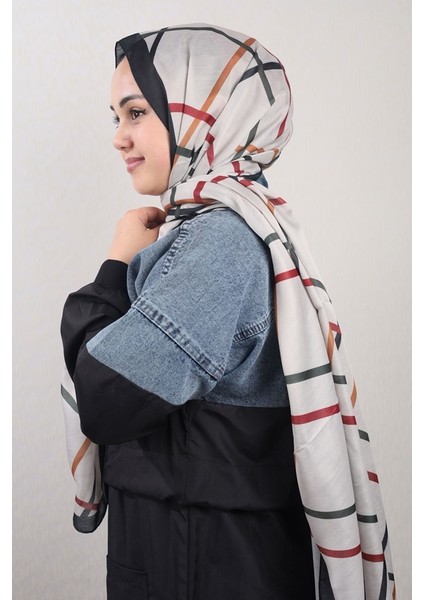 Desenli Dar 70X185 Cm. Fresh Şal - Desen-03 - Renk-12