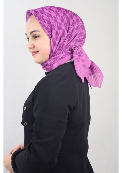 Desenli Pliseli Eşarp - Desen-05 - Renk-31