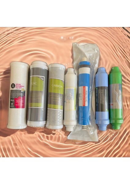 7’li Açık Kasa Su Arıtma Filtresi Seti – Ph + Mineral Filtreli | Roby Technic 80 Gpd Membran | 5 L Dirsek + 1 T Dirsek